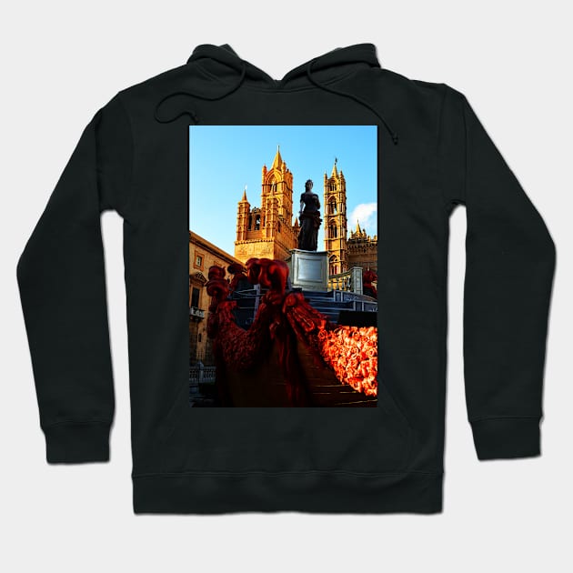 Palermo Cathedral with Santa Rosalia. Sicily, Italy Hoodie by IgorPozdnyakov